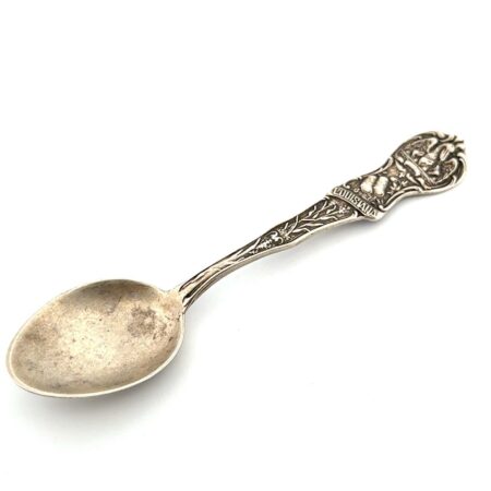 4” Mechanics Louisiana 925 Sterling Silver Demitasse Souvenir Spoon 14.1g