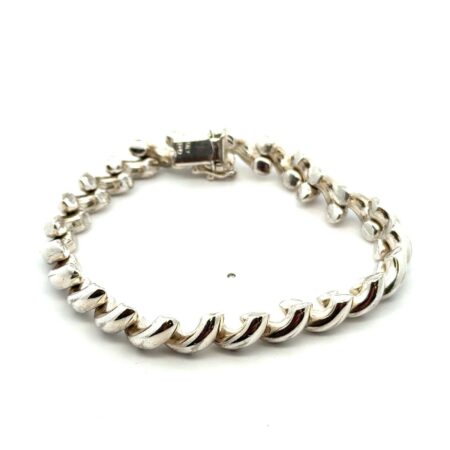 HMM .925 Sterling, San Marco Bracelet, Made In Italy, 17.1g, Fits 6.5” Wrist