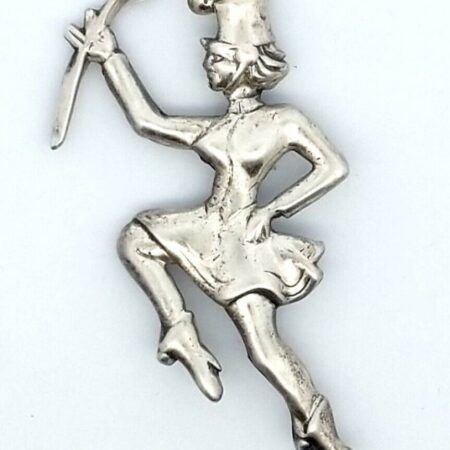 Vintage Sterling Silver Large Figural Majorette Pin/Brooch 3.4 Grams