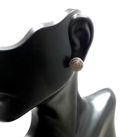 925 Sterling Silver Diamond Accent Stud Earrings 2.4 Grams