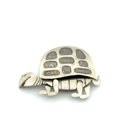 925 Sterling Silver Beau Turtle Brooch/Pin 9.4g