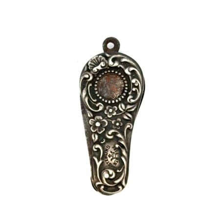 Vintage .925 Sterling Silver Cigar Cutter Floral Design, 9.5g
