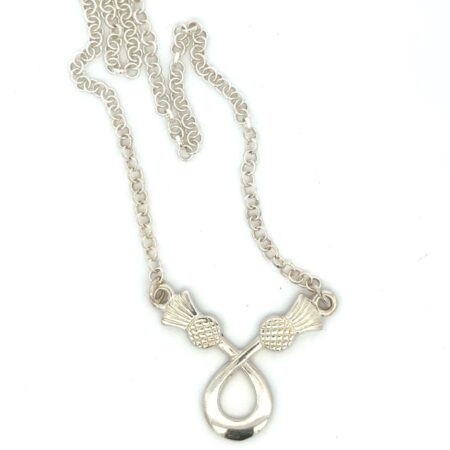 16” .925 Sterling Silver Scottish Thistle Rolo Chain, 4.4g