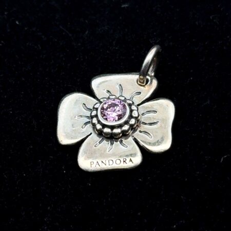 Vintage Pandora “ALE” Retired Pink Daisy, 3.3g