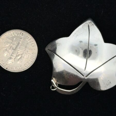 Leondre Doskow Handmade .925 Sterling Silver Leaf Pendant, 6.1g