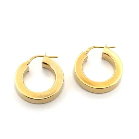 Vintage Dyadema Gold Vermeil 925 Sterling Silver Small Hoop Earrings 4.6g