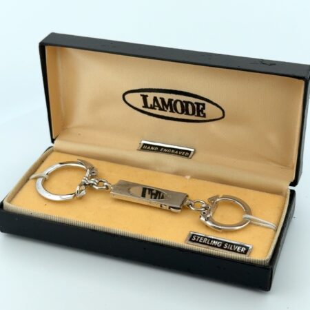 LaMode 925 Sterling Silver 2-Piece Key Chain w/ Original Box 11.9g