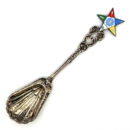 4.75” Order of The Eastern Star 925 Sterling Silver Spoon Made in Germany 12g