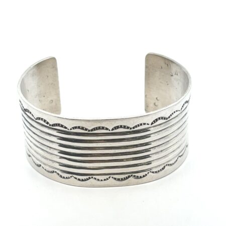 Navajo 925 Sterling Silver 6.5”x1.15" Cuff Bracelet - 49.0 Grams