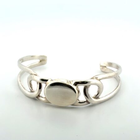 7” 925 Sterling Silver Engravable Cuff Bracelet 23.8g