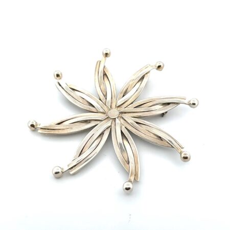 Vintage Reven 925 Sterling Silver Sun Flower Brooch/Pin/Pendant 18.8g