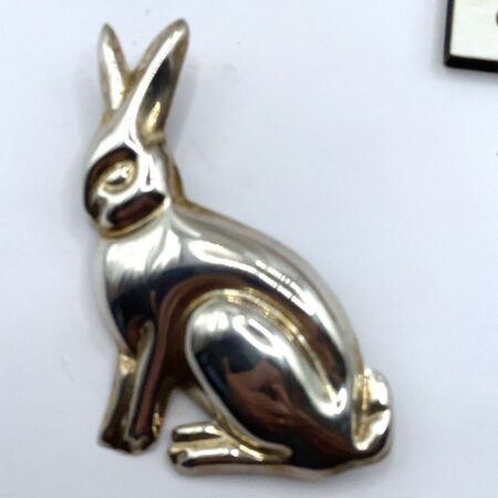 Vintage Sterling Silver Bunny Rabbit Pendant/Pin