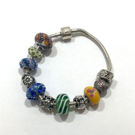 IBB Thai 925 Sterling Silver Charm Bracelet 11 Charms 7.5”