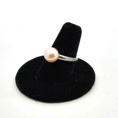 925 Sterling Silver, Solitaire Culture Pearl Made In China, Size - 7, 4.2g