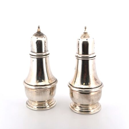 Pair of 4.5” Lenox #99A Salt & Pepper Shakers 925 Sterling Silver 109g