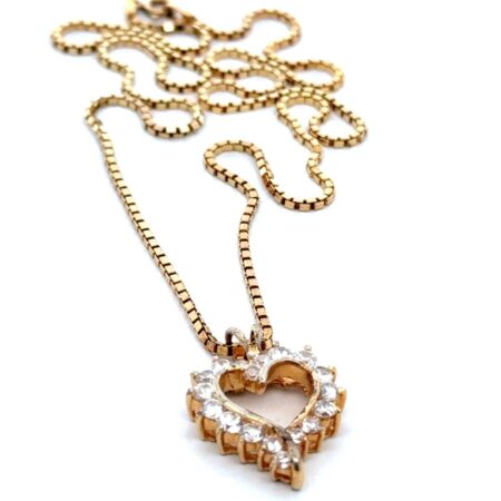 19.5” Danecraft Gold Vermeil 925 Silver Necklace + Silver Ross Simons Pendant