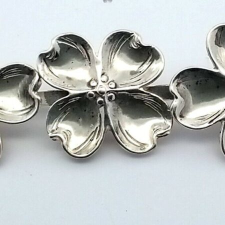 Lang 925 Sterling Silver Dogwood Brooch/Pin 6.2 Grams