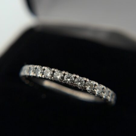 Size 54/US 7 Cartier Etincelle de Cartier Pt950 Diamond Eternity Band Ring .9ctw