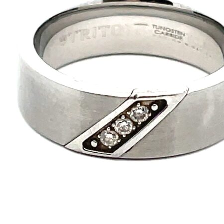 Triton Tungsten Carbide TC850 Satin Finish Band - Size 11.75