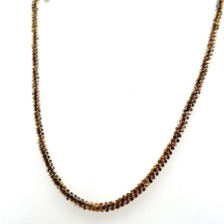 24” 925 Sterling Silver Gold Vermeil Margarita Chain Necklace 14.4g