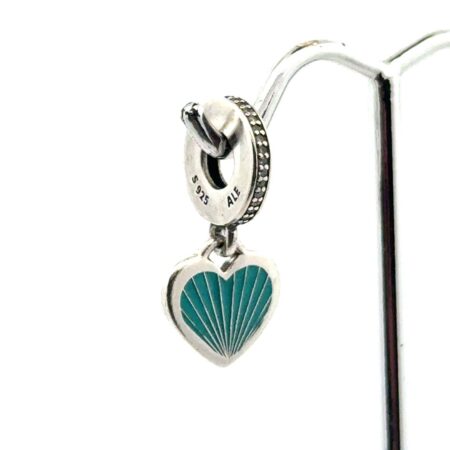 Pandora 925 Sterling Silver Heart Dangle Florida Charm, Enamel, 2.3g