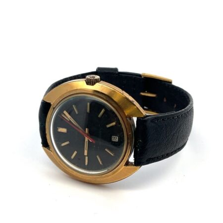 Vintage Hamilton 39mm 820006-4 Gold Electroplate Bezel Men’s Wristwatch