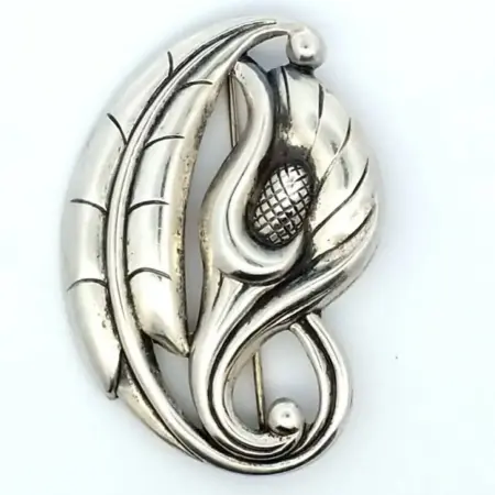 Vintage Danecraft Sterling Silver Calla Lily Brooch/Pin 8.7 Grams