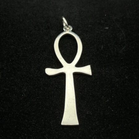 Vintage .925 Sterling Silver Egyptian Ankh Cross Pendant, 5.1g
