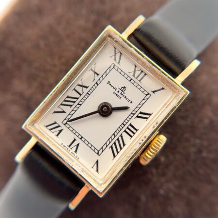 13.5mm Baume & Mercier 14k Yellow Gold Manual-Wind Ladies Swiss Made Wristwatch