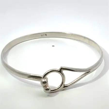 925 Sterling Silver Loop Hook & Eye 7” Bracelet - 12.3 Grams