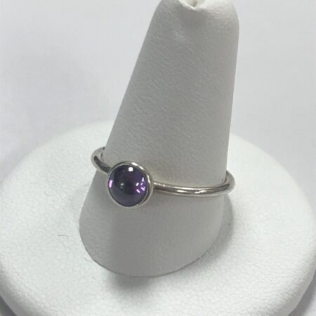 Pandora ALE Poetic Droplet Amethyst Bezel Set Ring Size: 9.25
