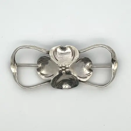 Vintage Stuart Nye Sterling Silver Dogwood Flower Brooch/Pin 6.7 Grams 2.3in