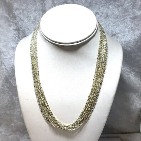 IBB Sterling Silver, 16 Strand 18 Inch Necklace - 28.3 Grams