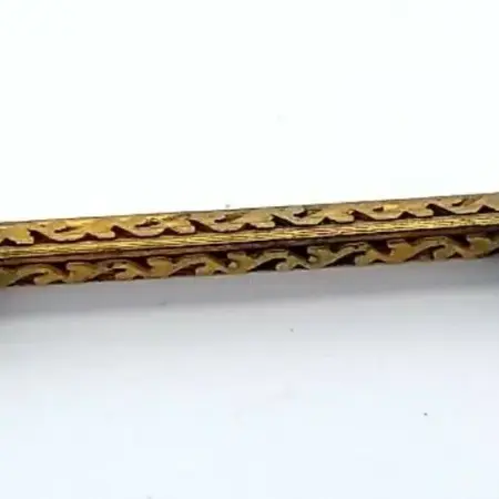 Victorian Bar Gold Filled Brooch/Pin 6.1 Grams