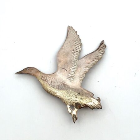 Vintage 925 Sterling Silver Flying Goose Brooch/Pin 5.4g
