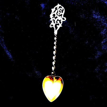Sterling Silver Souvenier Heart Spoon - 8.2 Grams