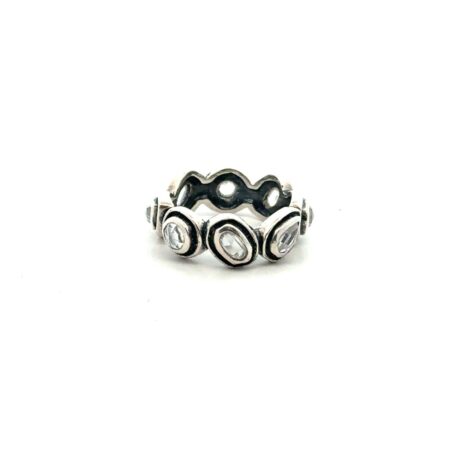 Silpada 925 Sterling Silver Cubic Zirconia Brilliance Ring, Size-6, 4.6g
