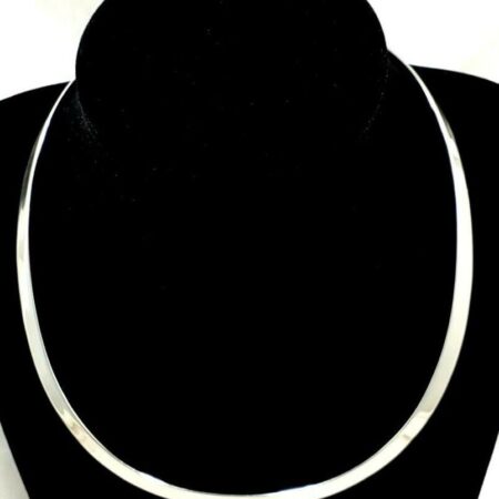 925 Sterling Silver Collar Choker Necklace 34.1 Grams