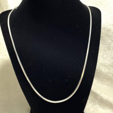 Sterling Silver 30 Inch Diamond Cut Snake Chain Necklace
