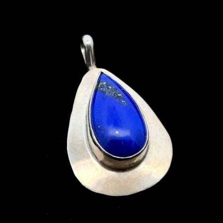 Vintage Alison Tohee .925 Sterling Silver & Lapis Lazuli Pendant, 6.0g