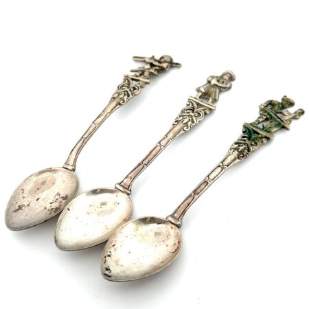 Set of 3 - 800 & 925 Silver Demitasse Musician Spoons 36g