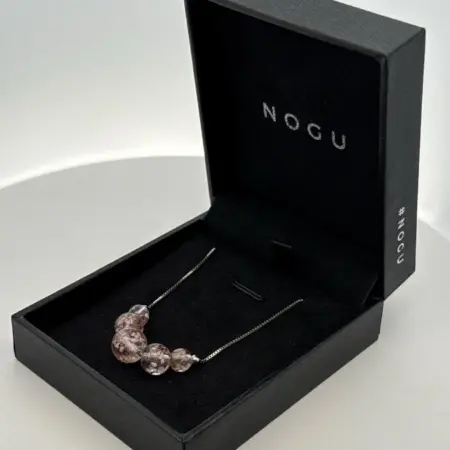 22” Nogu, Rosewater 925 Sterling Silver Bead Necklace Adj. Box Chain, 6.0g