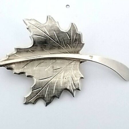 Vintage 925 Sterling Silver Beau Leaf Pin/Brooch 5.9 Grams