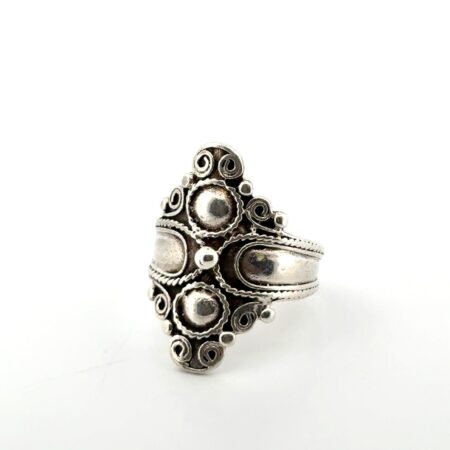 Size: 10.5 Bohemian Design 925 Sterling Silver Ring 5.7g