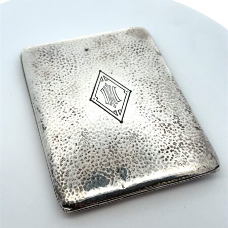 R. Blackinton 925 Sterling Silver 4.25”x3” Cigarette Case, Monogrammed, 112.6g