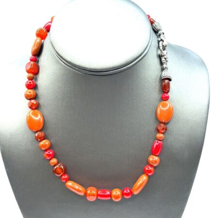 Carolyn Pollack Relios Carnelian, Coral & Jasper Sterling Silver Necklace - 18"