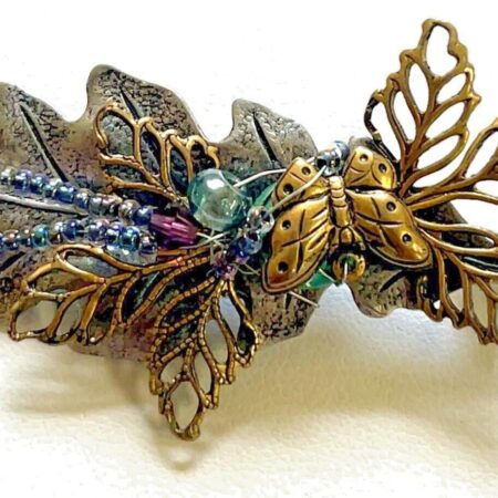 Cara Stimmel Itd Fall Leaves Two tone Brooch/Pin 6.4 Grams