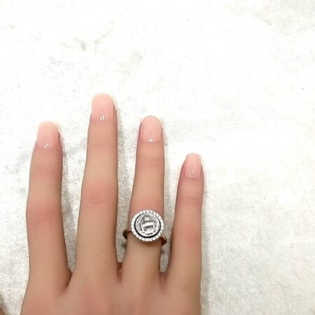 Pandora Sterling Silver, CZ Brilliant Legacy Ring Size 5.25