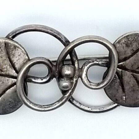 Norcross Sterling Silver Leaf Design Brooch/Pin 7.8 Grams
