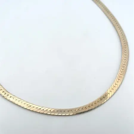 20.5” x 5.5mm 925 Sterling Silver Herringbone Necklace 30.3g